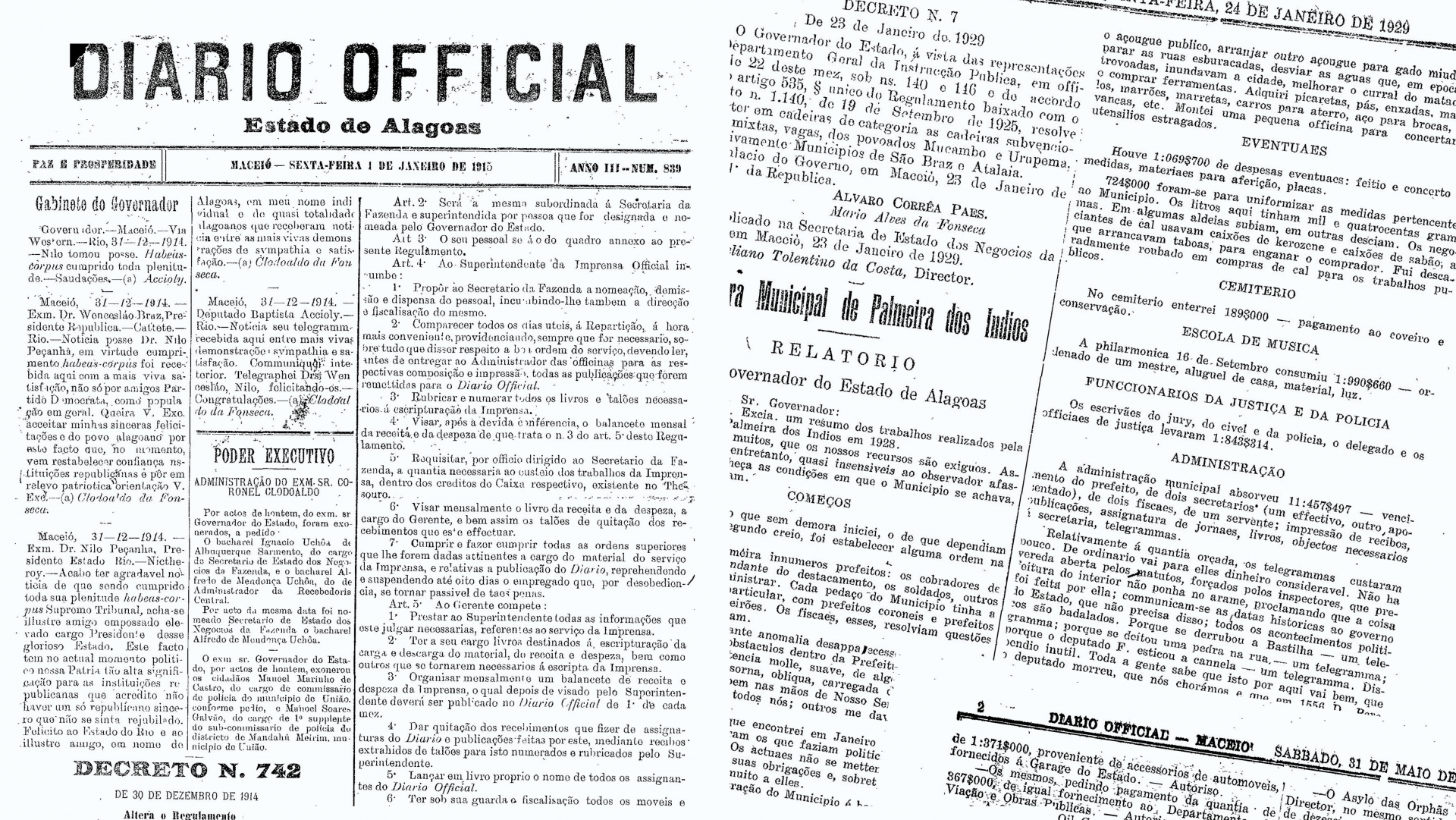 Diário Oficial: há 111 anos, escrevendo a história de Alagoas
