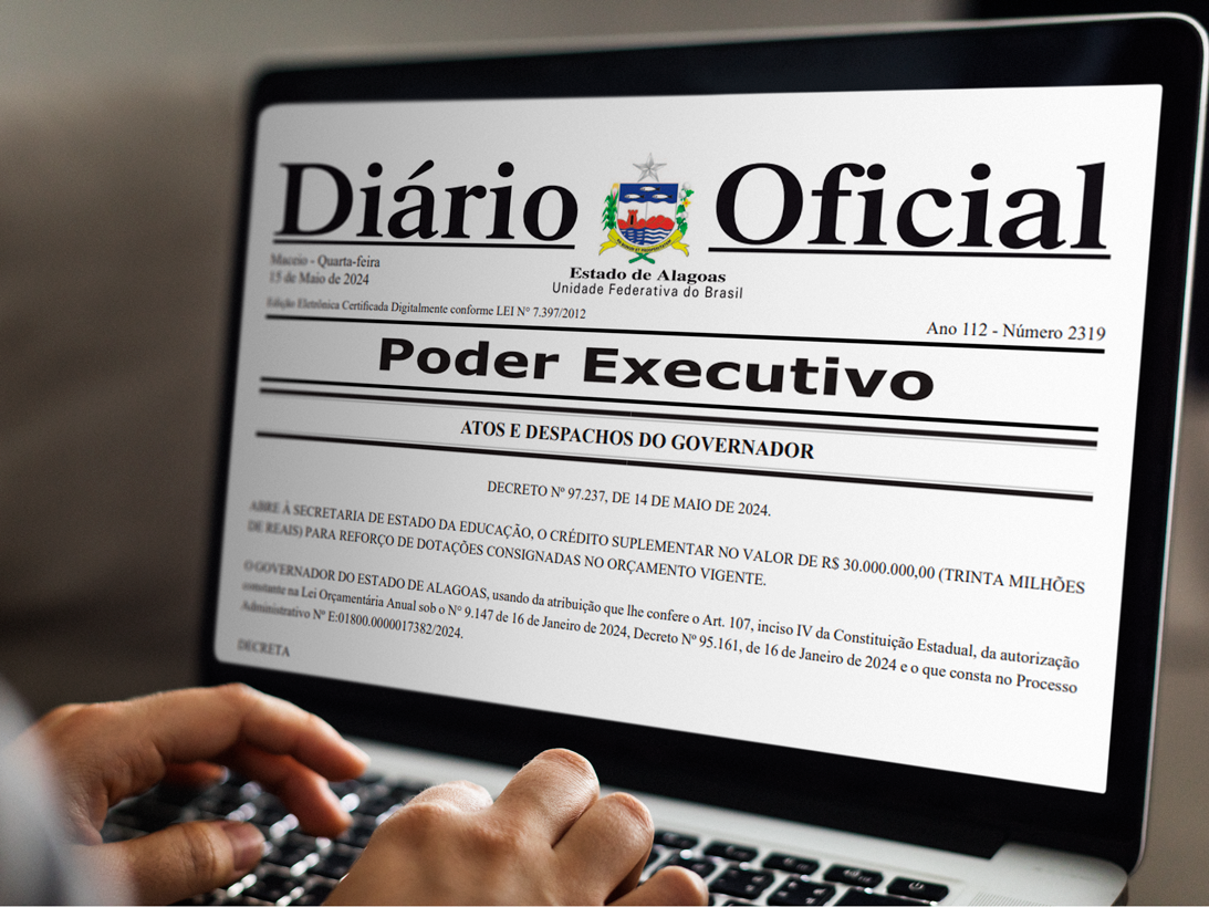 Imprensa Oficial Graciliano Ramos disponibiliza edições físicas e digitais do Diário Oficial de Alagoas