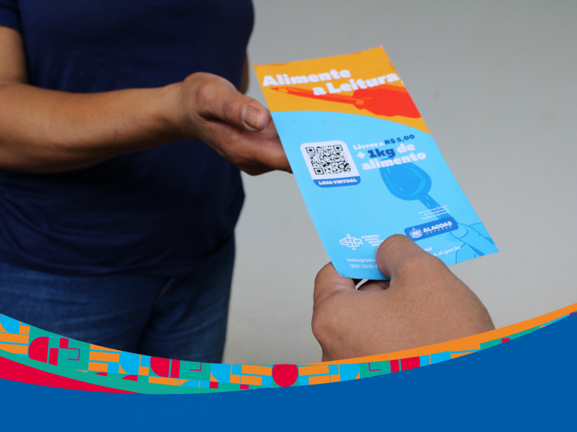 Campanha Alimente a Leitura já arrecadou mais de 500kg de alimentos para o programa Alagoas Sem Fome